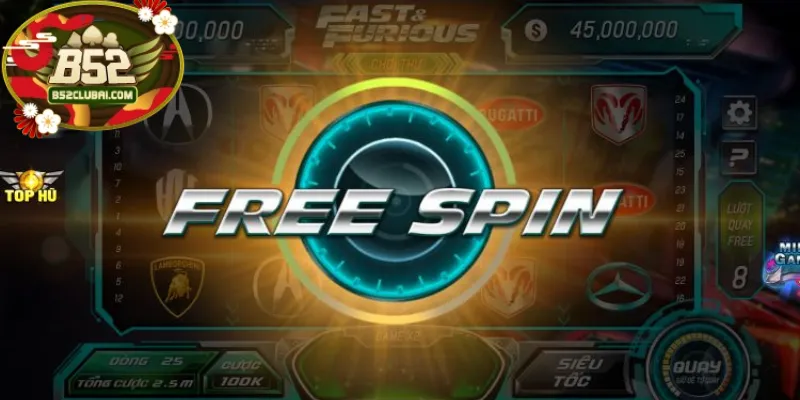 Free vòng quay miễn phí tại Fast & Furious Free vòng quay miễn phí tại Fast & Furious