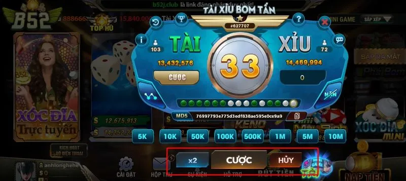 Game tài xỉu bom tấn B52 Game tài xỉu bom tấn B52